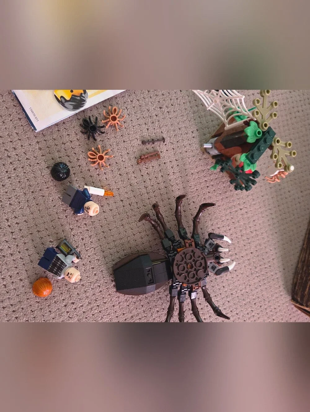 LEGO Harry Potter Aragog's Lair (75950) Minifigures, instructions manual, no box